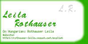 leila rothauser business card